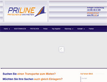 Tablet Screenshot of priline.at
